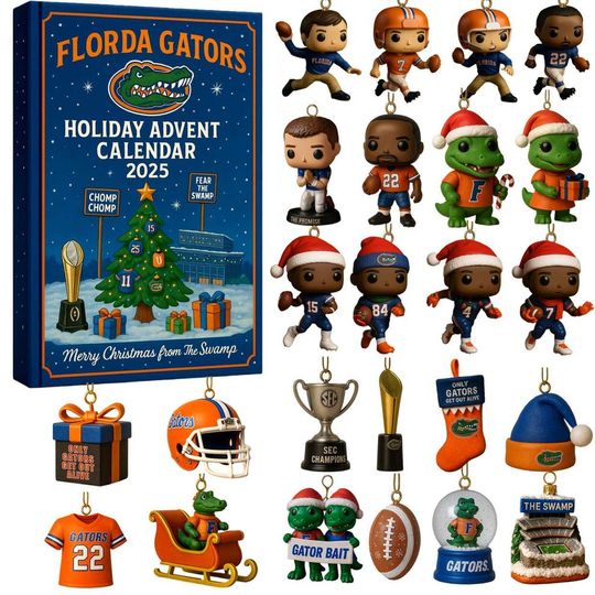 Florida Gators Advent Calendar 2025 Christmas Countdown Calendars, Christmas Gift