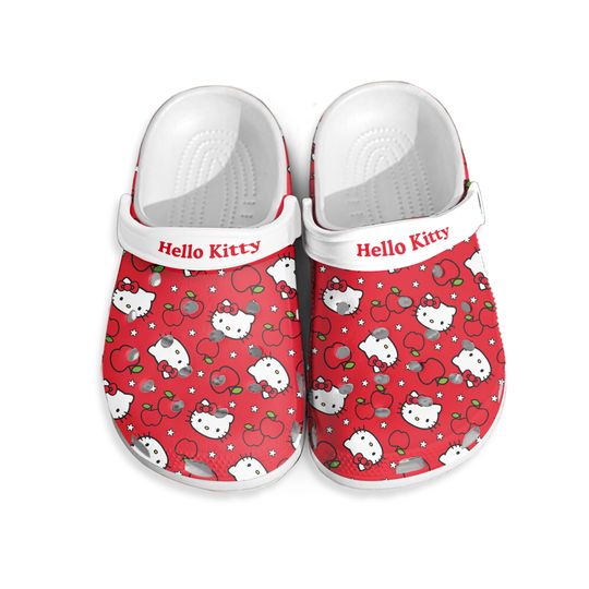 Hello Kitty Clogs, Hello Kitty Sandals, Cute Kitty Shoes, Hello Kitty Summer Shoes, Birthday Gift, Hello Kitty Gift, Gift For Her