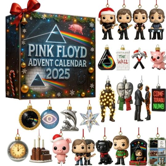 Pink Floyd 2D Acrylic Advent Calendar | Christmas Gift