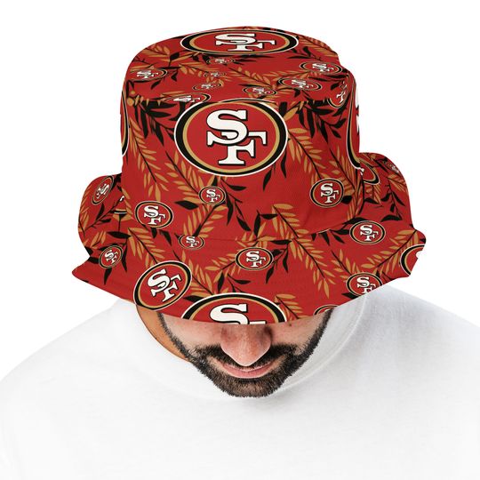 San Francisco 49ers Hawaiian AOP Bucket Hat