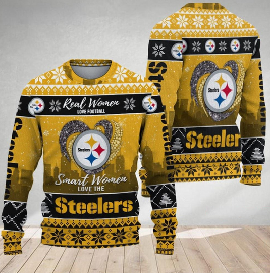 Pittsburgh Steeler Real Women Love Football Ugly Christmas Sweater