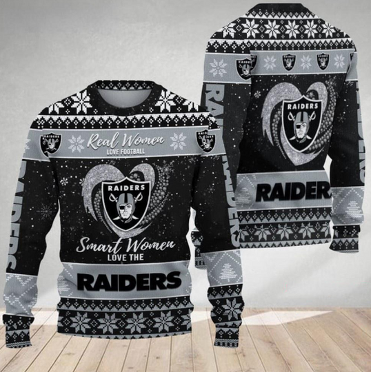 Las Vegas Raiders Real Women Love Football Ugly Christmas Sweater
