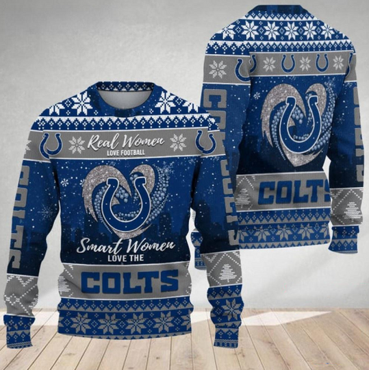 Indianapolis Colts Real Women Love Football Ugly Christmas Sweater
