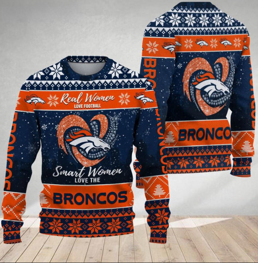 Denver Broncos Real Women Love Football Ugly Christmas Sweater