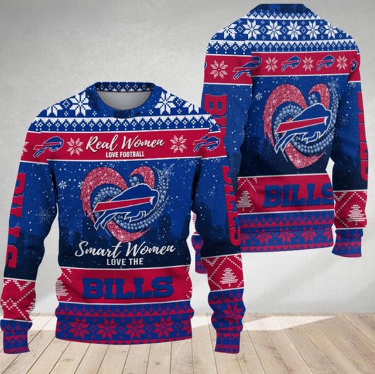 Buffalo Bills Real Women Love Football Ugly Christmas Sweater