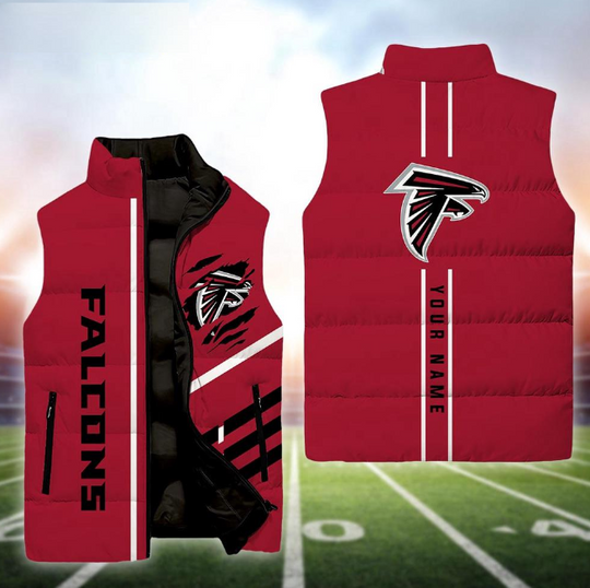 Atlanta Falcons Football New Season Personalized Sleeveless Puffer Jacket