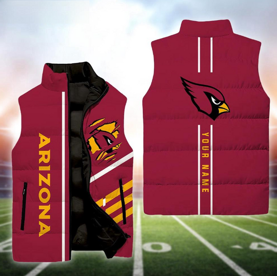 Arizonna Cardinals Football New Season Personalized Sleeveless Puffer Jacket