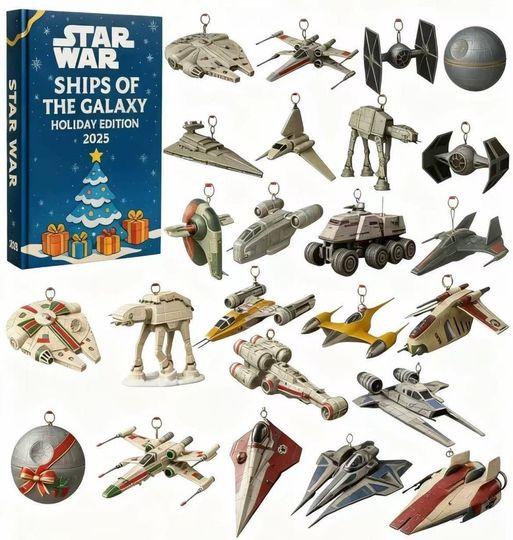 Star Wars Ships of the Galaxy Advent Calendar Christmas Countdown Calendars, Christmas Gift