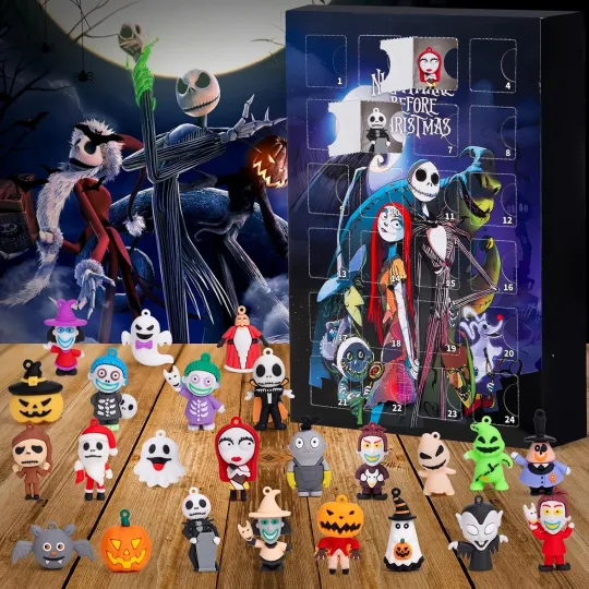 Discover Nightmare Christmas Advent Calendar 2025, 24-Day Halloween Countdown Calendar for Kids