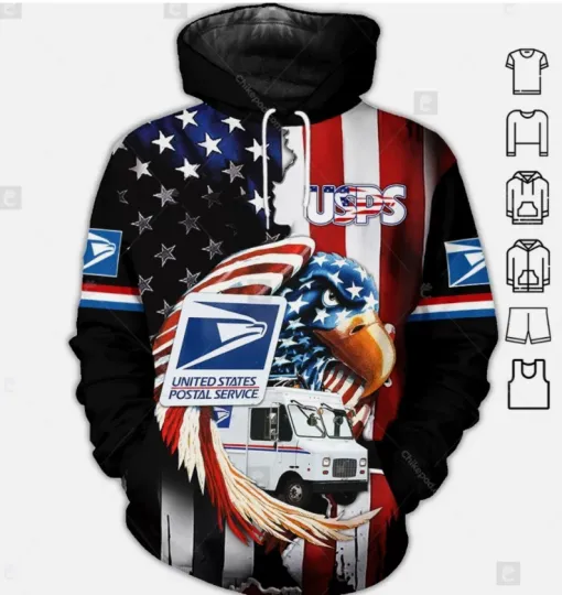 Discover Love Postal Service 3D All Over Printed Hoodie Size S-5XL