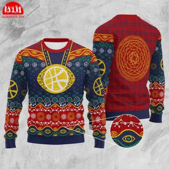 Discover Doctor Strange Ugly Christmas Sweater, Dr Strange Multiverse of Madness Christmas Sweatshirt