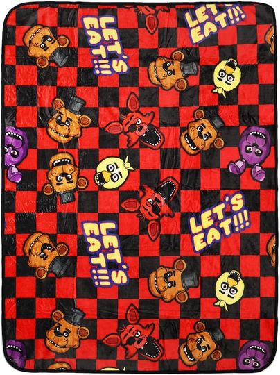 Five Nights at Freddy's Let's Eat Fleece Blanket