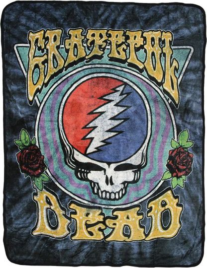 Grateful Dead Steal Your Face Super Soft and Cuddly Fleece Blanket