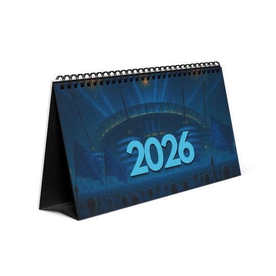 Discover Manchester City 2026 Desktop Calendar | Yearly Football Gift for Citizens Fans | Immerse yourself in the atmosphere of football