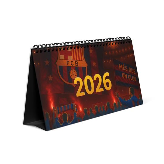 Discover 2026 Desktop Calendar | Football Gift for Football Fans | Immerse yourself in the atmosphere of football