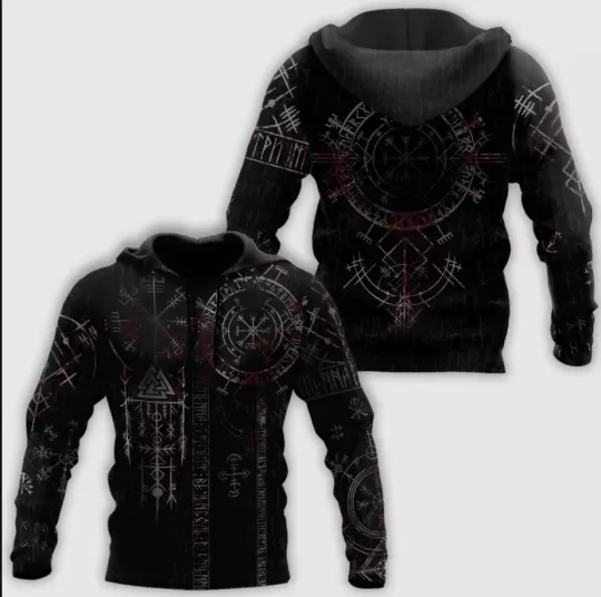 Discover ALL OVER PRINTED VIKING TATTOO SHIRTS 3D HOODIE Mother Day Gift All Over Print