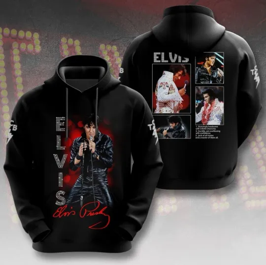 Discover Elvis Presley Hot Legend 3D Hoodie Fan Gift Hot All Size