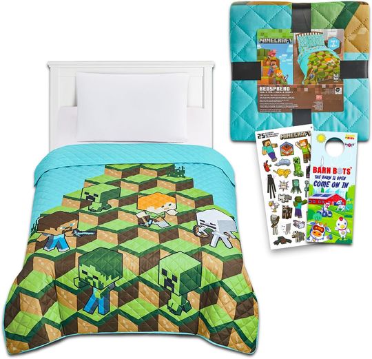 Minecraft Twin Bedding for Kids, Only Blanket