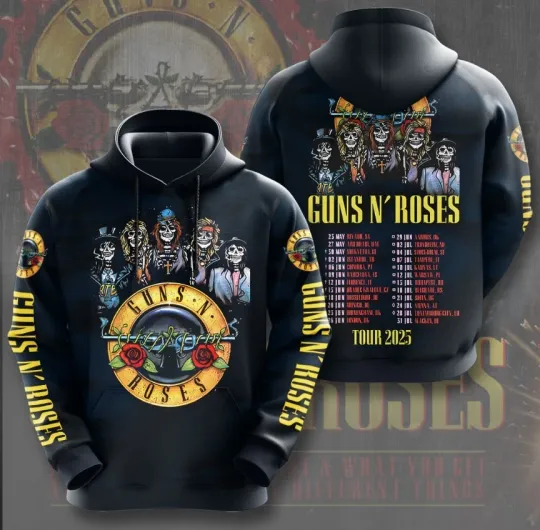 Discover AOp Shirt New Gns N Roses 3D Hoodie Good New Shirt