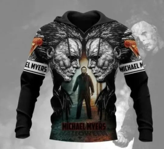 Horror Happy Halloween Michael Myers 3D HOODIE