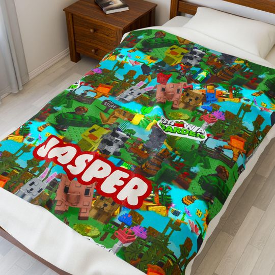Discover Cozy Velveteen Plush Blanket: Grow a Garden Personalized Kids Gift 50 x 60