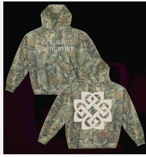 Discover Breaking Benjamin 2025 Tour Camo 3D Hoodie