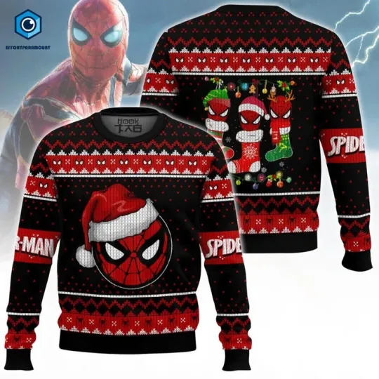 Discover Spider-Man Ugly Sweater, Spider Man Christmas Sweater, Spider Man Christmas Sweater