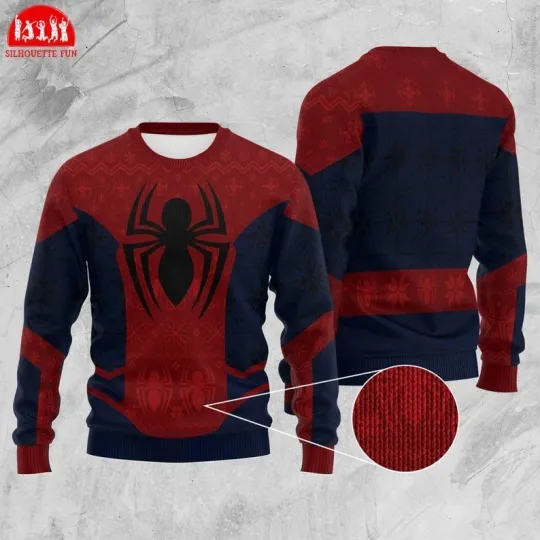 Discover Spider Man Ugly Christmas Sweater, Spider Man Peter Parker Christmas Sweater