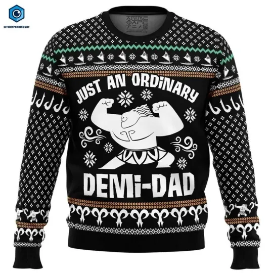 Discover Demi Dad Moana Ugly Christmas Sweater, Just An Ordinary Demi Dad Sweater, Moana