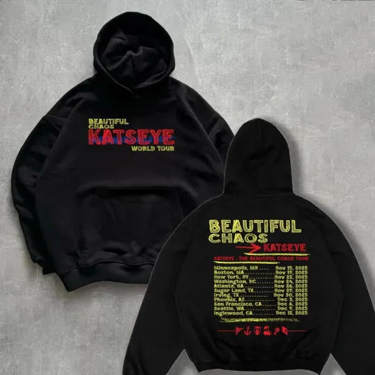 Discover Katseye the Beautiful Chaos Tour 2025 Katseye Gnarly Unisex Hoodie