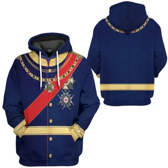 Discover King Ludwig II of Bavaria 3D Printed Hoodie