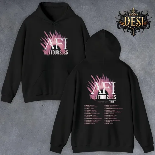 Discover AFI Band Fall US Tour 2025 Dates List Tee Kicks Off In Madison WI Hoodie