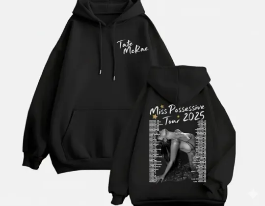 Discover Tate Mcrae Miss Possessive Tour 2025 Merch Hoodie