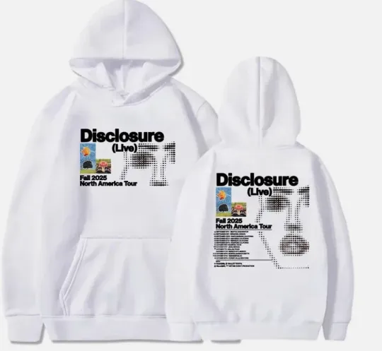 Discover Disclosure Fall 2025 North American Tour Hoodie Fanmade Reprint