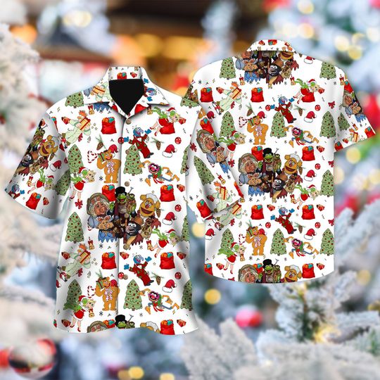 Discover Disney The Muppet Christmas Carol Hawaii Shirt, Muppet Xmas Holiday Hawaiian Shirt, The Muppet Button Up Shirt, Magic Kingdom Family Shirt