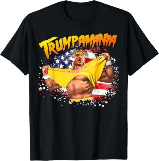 Discover Trumpmania Wrestling Meme T-Shirt 2024 Grappling Wrestling Fans