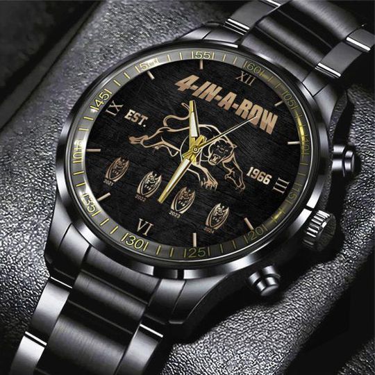 Discover Penrith Panthers Black Stainless Steel Watch