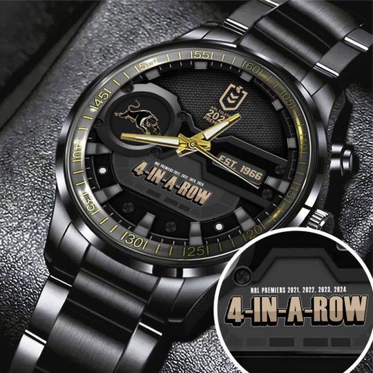 Discover Penrith Panthers Black Stainless Steel Watch