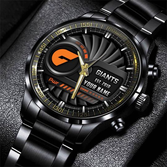Discover Greater Western Sydney Giants Personalized Black Fashion Hand Watch Gifts For Fan
