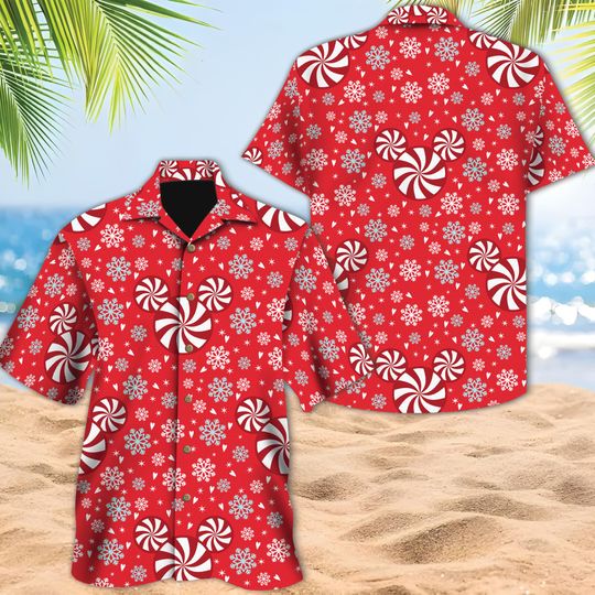 Discover Disney Mickey Mouse Christmas Red Hawaii Shirt, Mickey Ears Button Up Shirt, Mickey Xmas Party Hawaiian Shirt, Christmas Magic Kingdom Gift