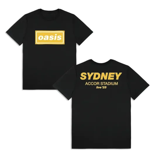 OASIS Live  25 Sydney Oct Limited Editon Tour Australian City 2025 T-Shirt