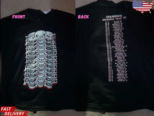 Discover OSAMASON Born To Die Psykotic US Tour 2025 MERCH T-Shirt