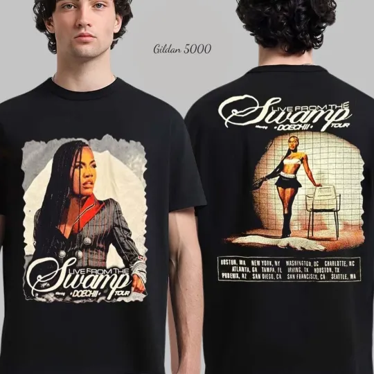 Discover Doechii Live From The Swamp Tour 2025 Merch Two Sided T-Shirt