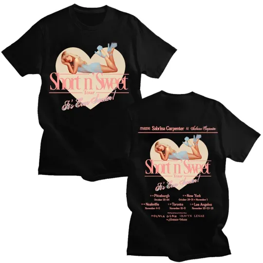 Discover Sabrina Carpenter Shot N  Weet Tour 2025 T-shirt