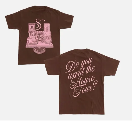 Discover New Sabrina Carpenter Short n' Sweet Tour 2025 House Tour Merch T-shirt