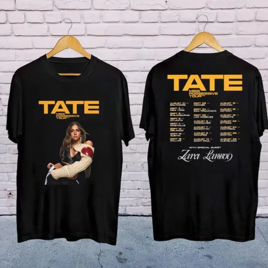 Discover Tate McRae Graphic Shirt  Tate McRae Miss Possessive Tour 2025 Shirt
