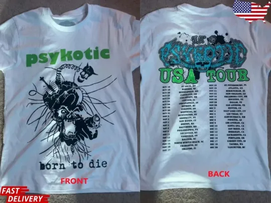 Discover OSAMASON Born To Die Psykotic US Tour 2025 short sleeve 2 side shirt
