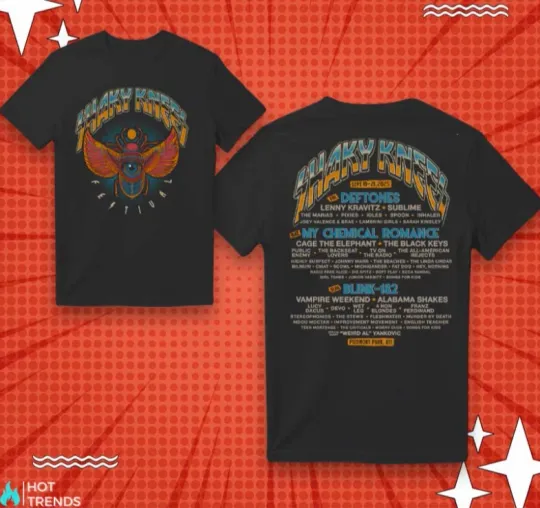 Shaky Knees Festival 2025 Beetle Lineup T-Shirt