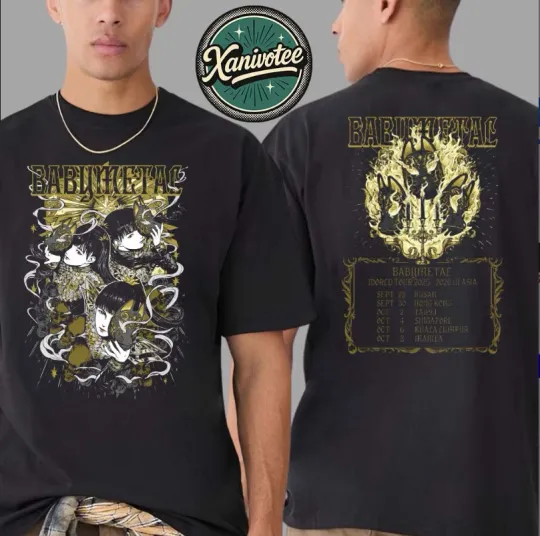 Babymetal Kon Kon World Tour 2025-2026 Unisex Double Sided T-Shirt