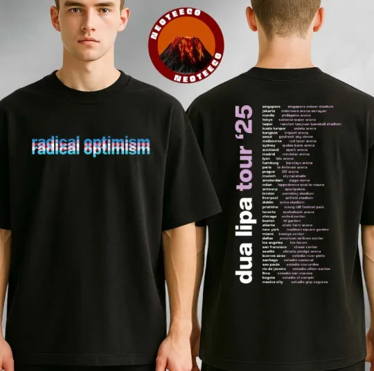 Discover Dua Li*pa Radical Optimism Dated Tour 2025 Double Sided Unisex T-Shirt